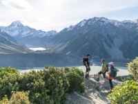 Hiking in Mount Cook National Park, New Zealand