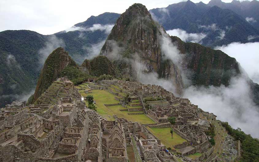 Misty Machu Picchu Inca Ruins